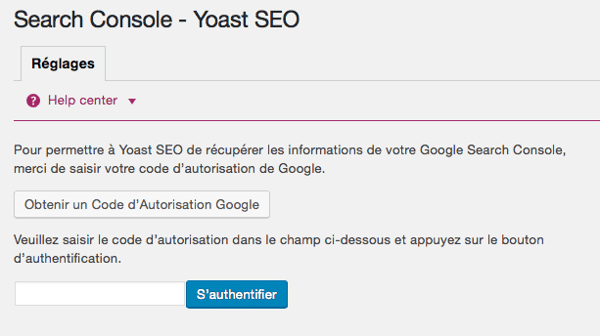 search-console-yoast-seo-reglages